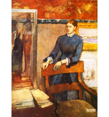 Helen Rouart In The Office Of His Father, Ms. Marin