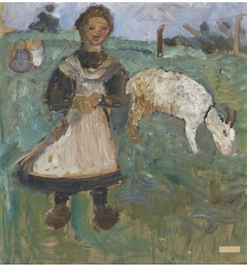 Girl With Goat