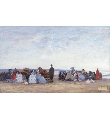 Beach Scene Near Trouville c1863 66