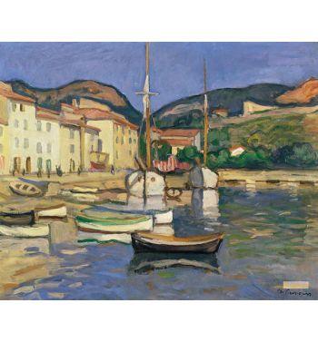 Harbour Of Cassis With Two Tartanes