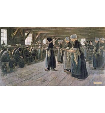 Spinning Workshop In Laren 1889