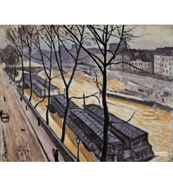 Paris In Winter, Quai De Bourbon