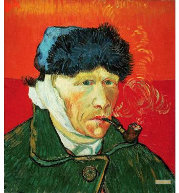 Self Portrait With Bandaged Ear And Pipe