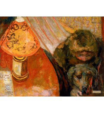 Painting Of An Interior Illuminated By Lamplight