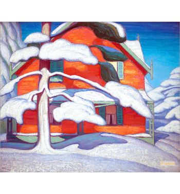 Pine Tree and Red House