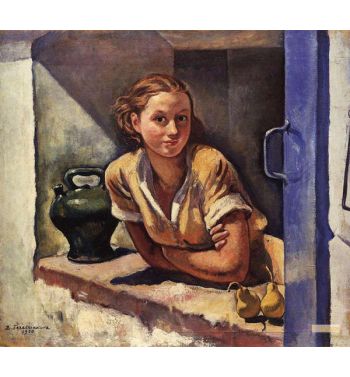 Collioure, Katia On The Terrace, 1930