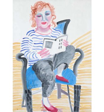 Celia With Her Foot On A Chair