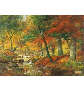 River Landscape in Autumn