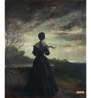 Woman Looking Out Over Landscape