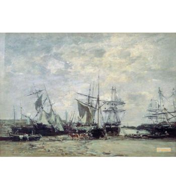 The Port Of Portieux 1873