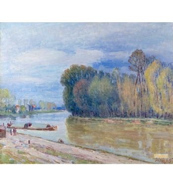The Channel Of Loing In Spring Morning 1897