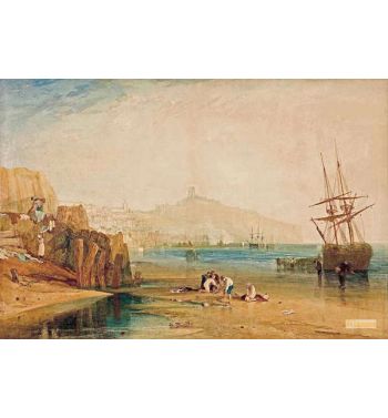 Scarborough Town And Castle Morning Boys Catching Crabs