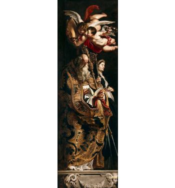 Raising Of The Cross Exterior Triptych Altarpiece Left Panel