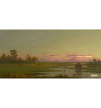 Salt Marsh At Southport Connecticut C1862 1863