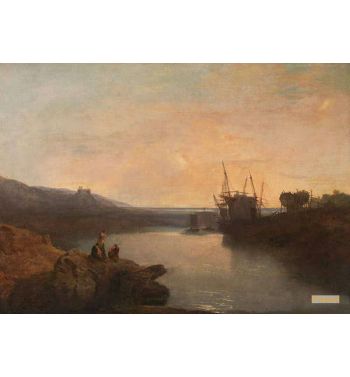 Harlech Castle From Twgwyn Ferry Summer's Evening Twilight