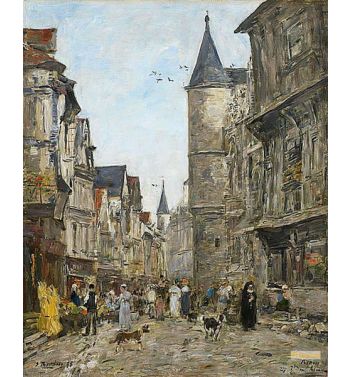 Rue Saint Romain Rouen 1895
