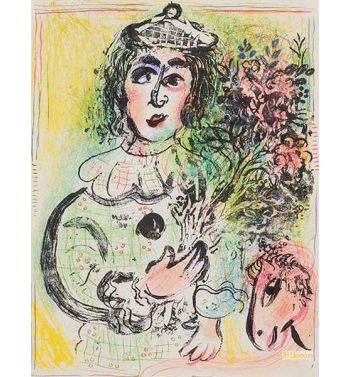 The Clown With Flowers