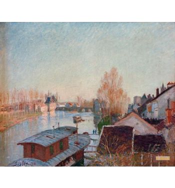 Shore Of The Loing At Moret