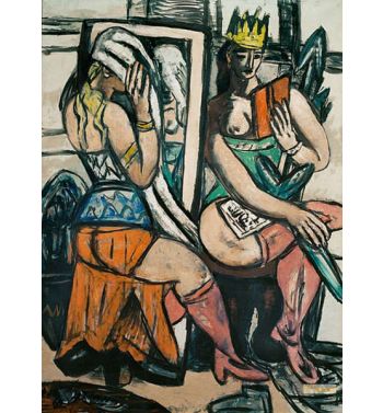 Two Actresses At The Dressing Room