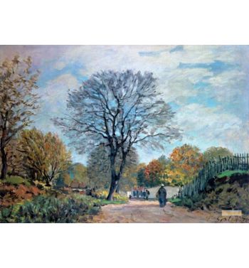 A Road In Seine Et Marne 1875