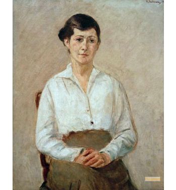 The Daughter Of The Artist In Half Figure Sitting En Face