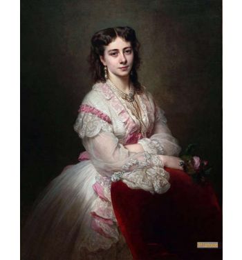 Portrait Of Countess Maria Branicka 1843 1918 Geb Princess S