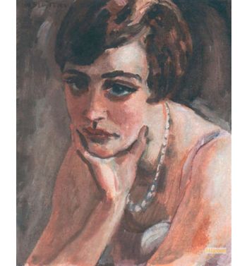 Girl With Necklace, C, 1930