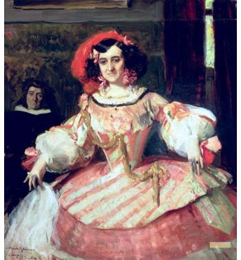 Portrait Of Maria Guerrero Actress And Director Of Teatro Esp