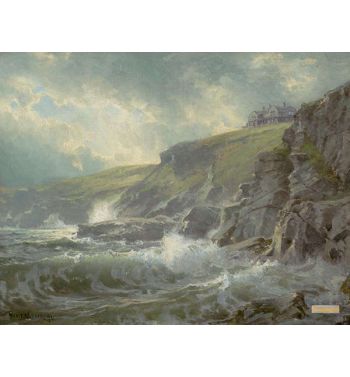 View Of The Artists Home Graycliff Newport Rhode Island 1894