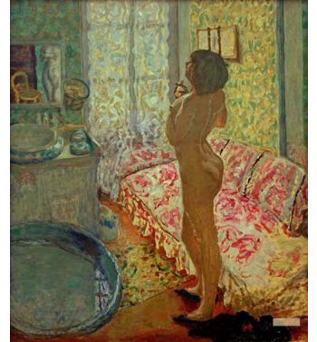 The Washroom With Pink Sofa, Nude Against The Light