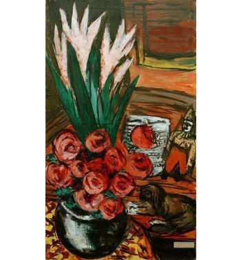 Still Life With Red Roses And Butchy