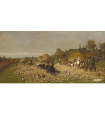 Husking Bee Island Of Nantucket 1876