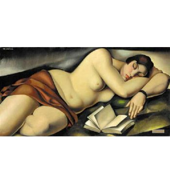 Reclining Nude With Book