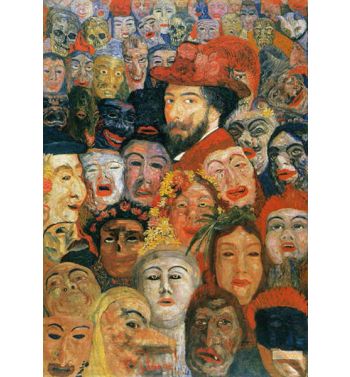 Self Portrait With Masks 1899