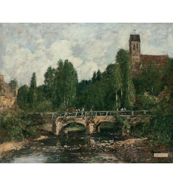 Saint Cenery The Church And The Bridge 1892