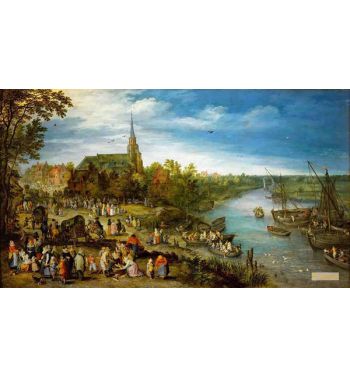 Village Kermis In Schelle With Self-Portrait