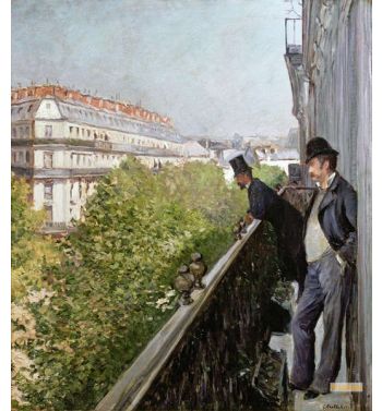A Balcony Boulevard Haussmann 1880