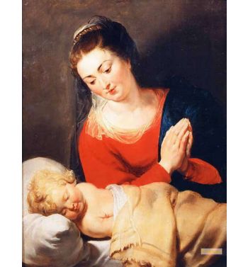 Virgin In Adoration Before The Christ Child