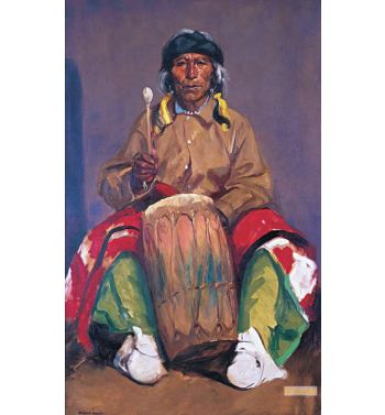 Portrait Of Dieguito Roybal San Ildefonso Pueblo 1916