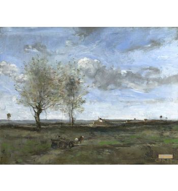 A Wagon In The Plains Of Artois