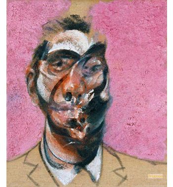 Three Studies for Portrait of George Dyer on Pink Ground II