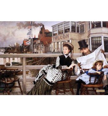 Aspettando Il Traghetto Alla Falcon Tavern 1874 01
