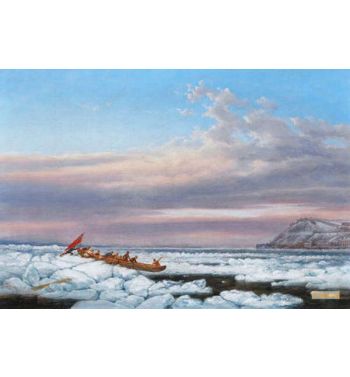 Hauling The Royal Mail Across The Ice On The St Lawrence Quebec 1865