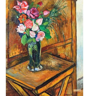 Vase De Fleurs Sur Une Table