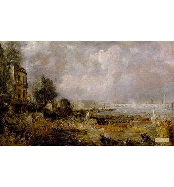 The Opening Of Waterloo Bridge Seen From Whitehall Stairs