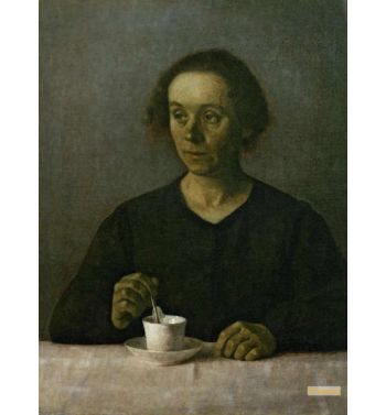 Ida The Artist'S Wife With A Teacup