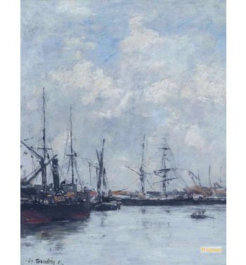 Deauville Harbor 1890