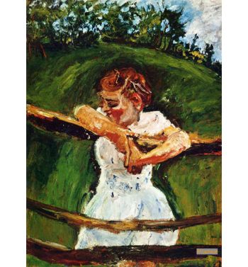 Young Girl At The Fence