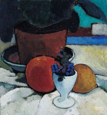 Still Life With Plant And Egg Cup C 1905
