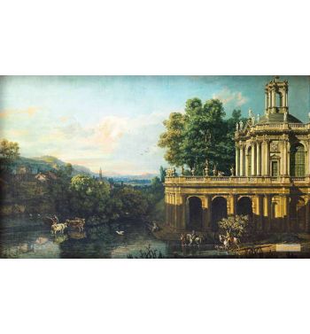Architectural Caprice With A Palace 
